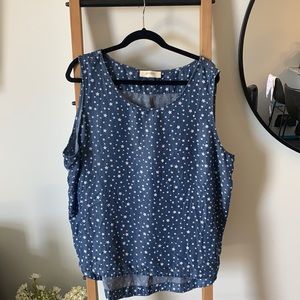 NWT A beautiful soul plus size High low tank top- 3x